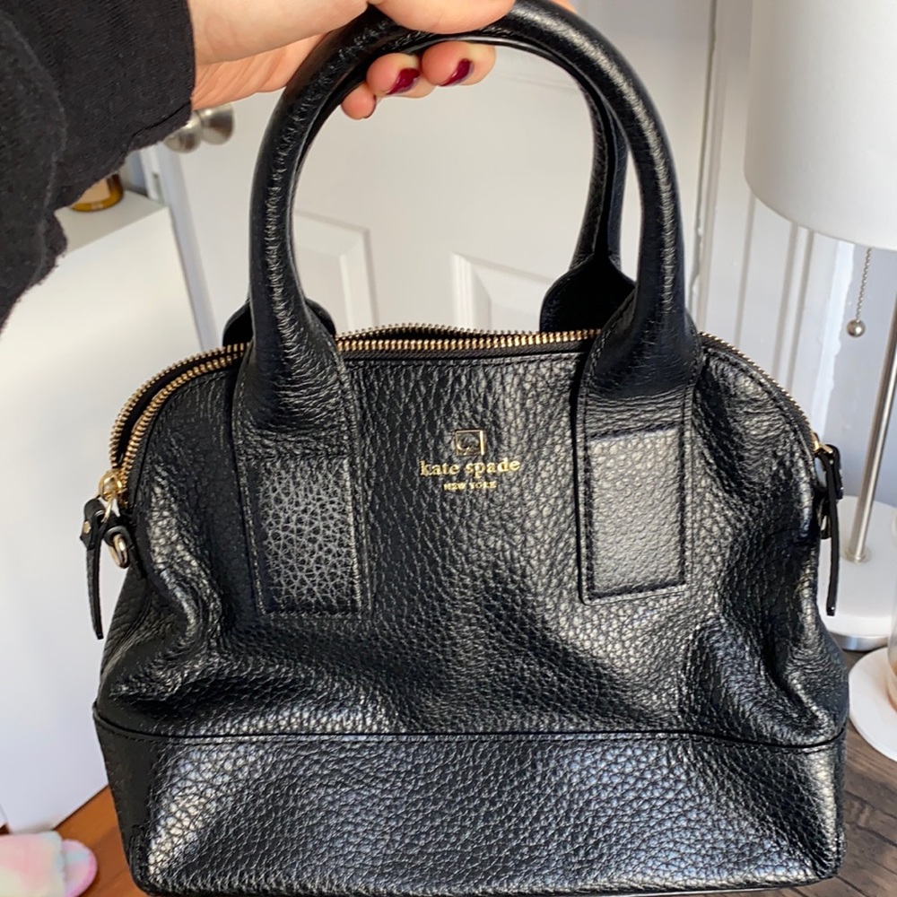 Kate spade black leather handbag